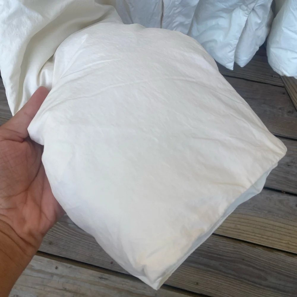 Free People Womens Winter Hooded Puffer Coat Cloud Dancer White Ivory Small - Picture 5 of 11